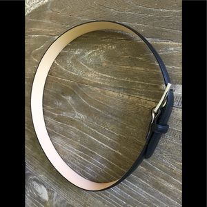 Charles Tyrwhitt men black leather belt size 30-32